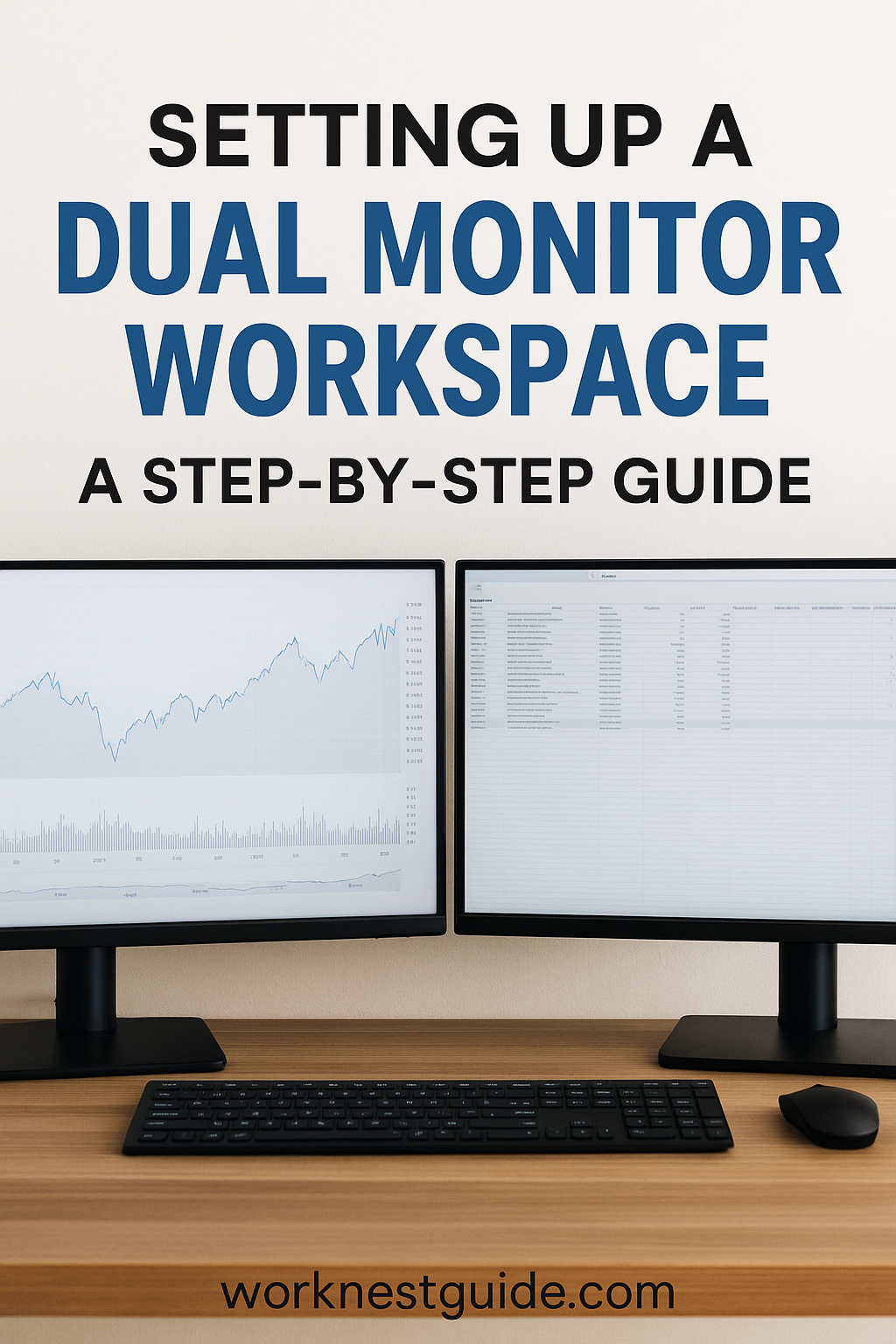 dual monitor workspace