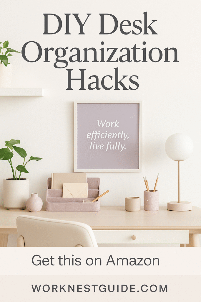DIY Desk Organization