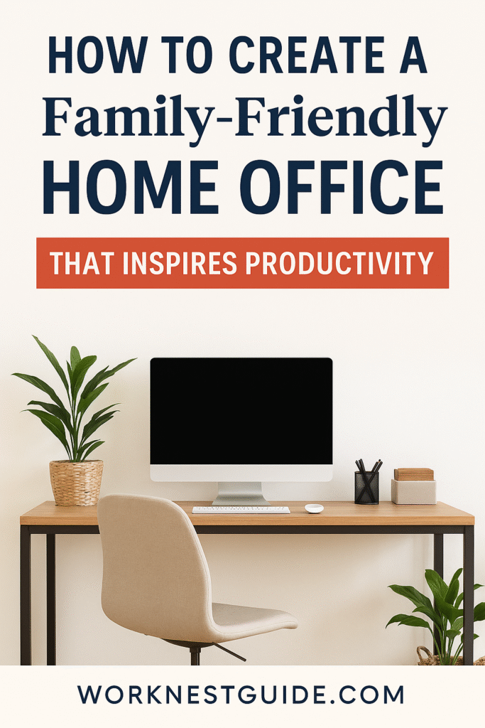 family friendly home office
