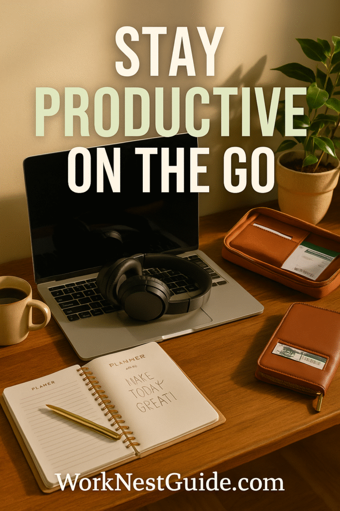 productive while traveling